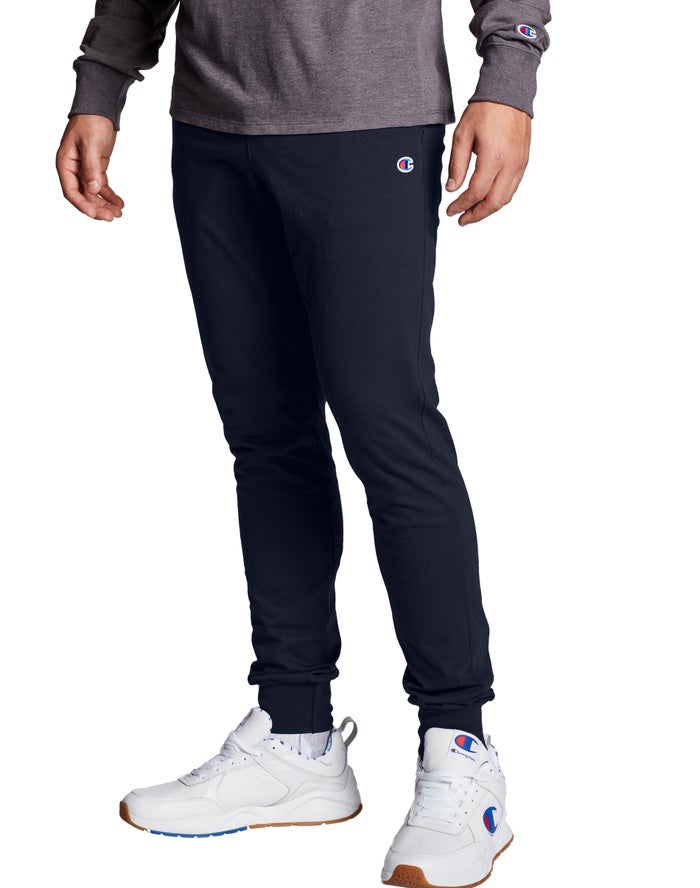 Pantaloni Jogging Champion Classic Jersey Barbati Bleumarin - Romania YFLMKPS-50